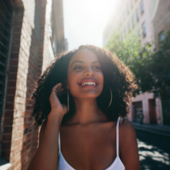 Woman Smiling