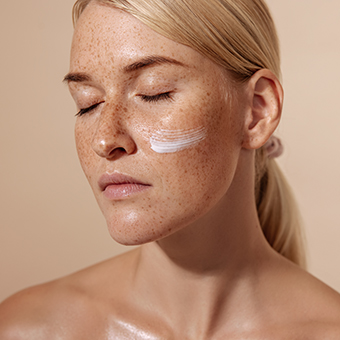 Girl with freckles